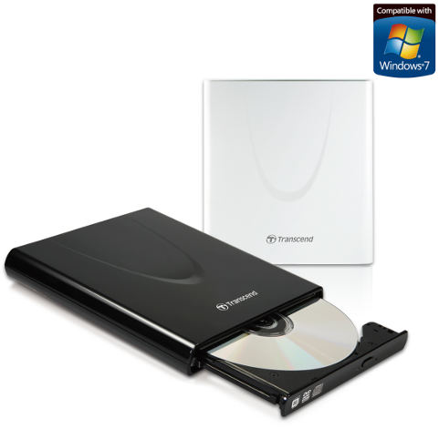 Новый тонкий портативный CD/DVD привод Transcend с функцией записи Новый тонкий портативный CD/DVD привод Transcend с функцией записи