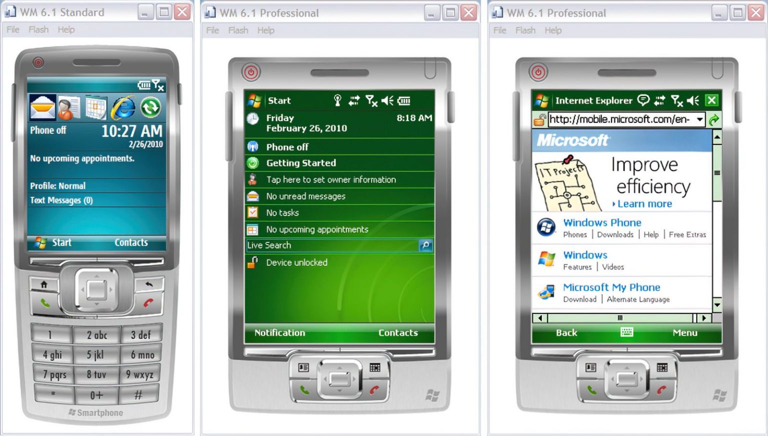 Windows mobile emulator. Windroid официальный сайт. Выход Phones.