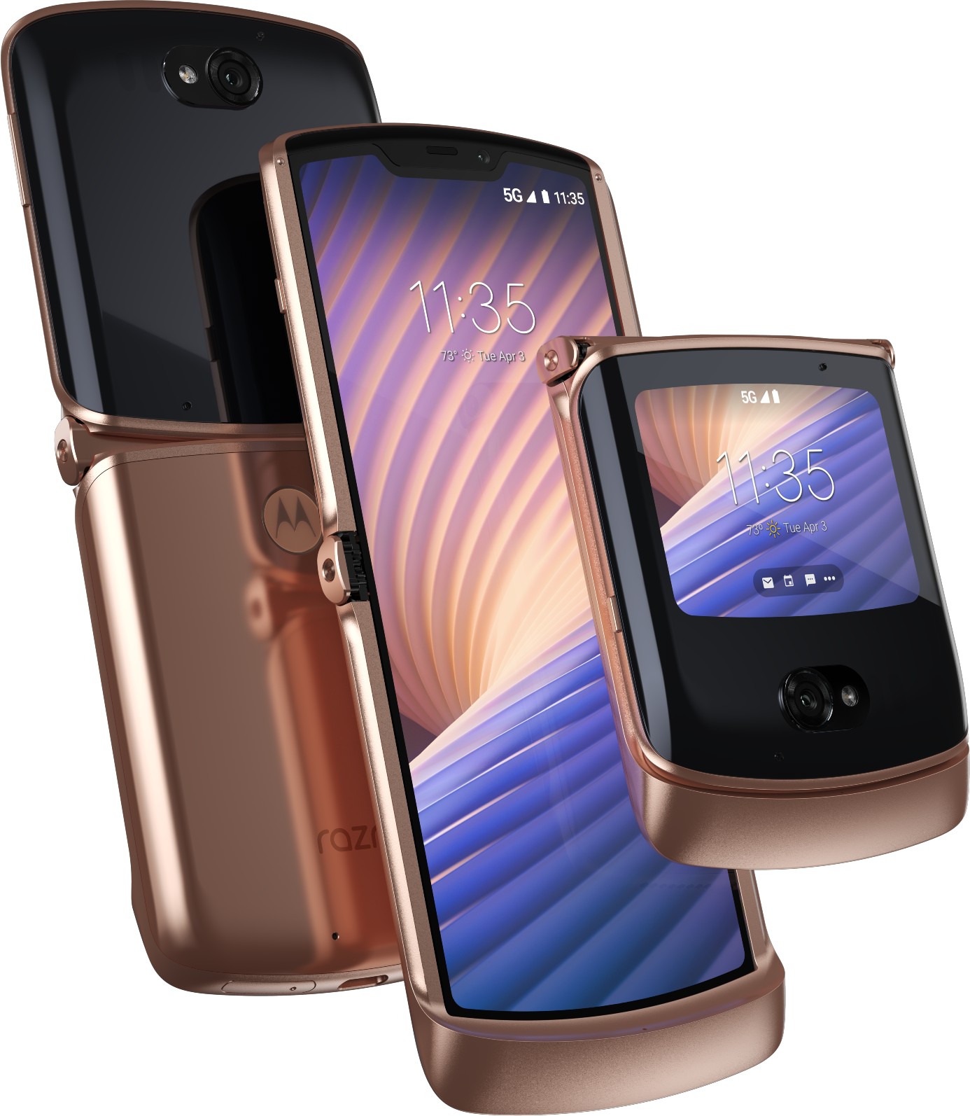 Стартовали предзаказы на новый смартфон motorola razr 5G blush gold ...