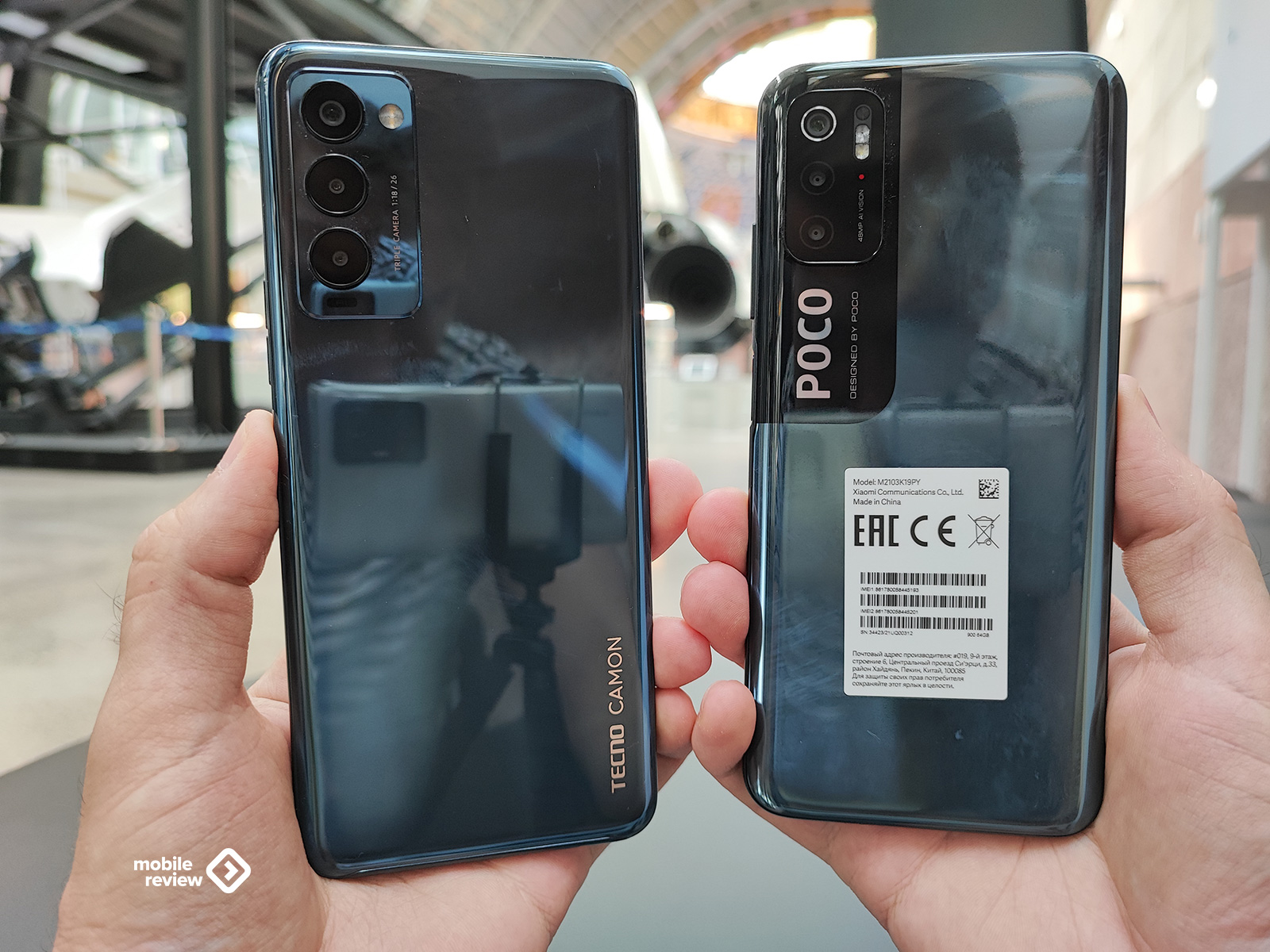 Сравнение: POCO M3 Pro против Tecno Camon 18