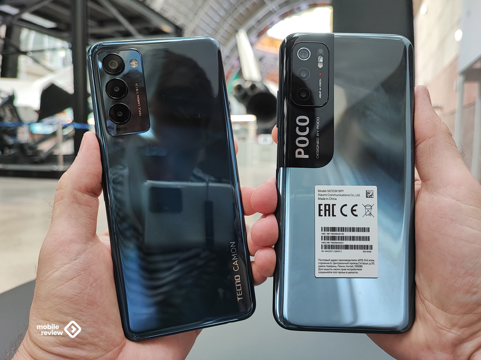 Сравнение: POCO M3 Pro против Tecno Camon 18