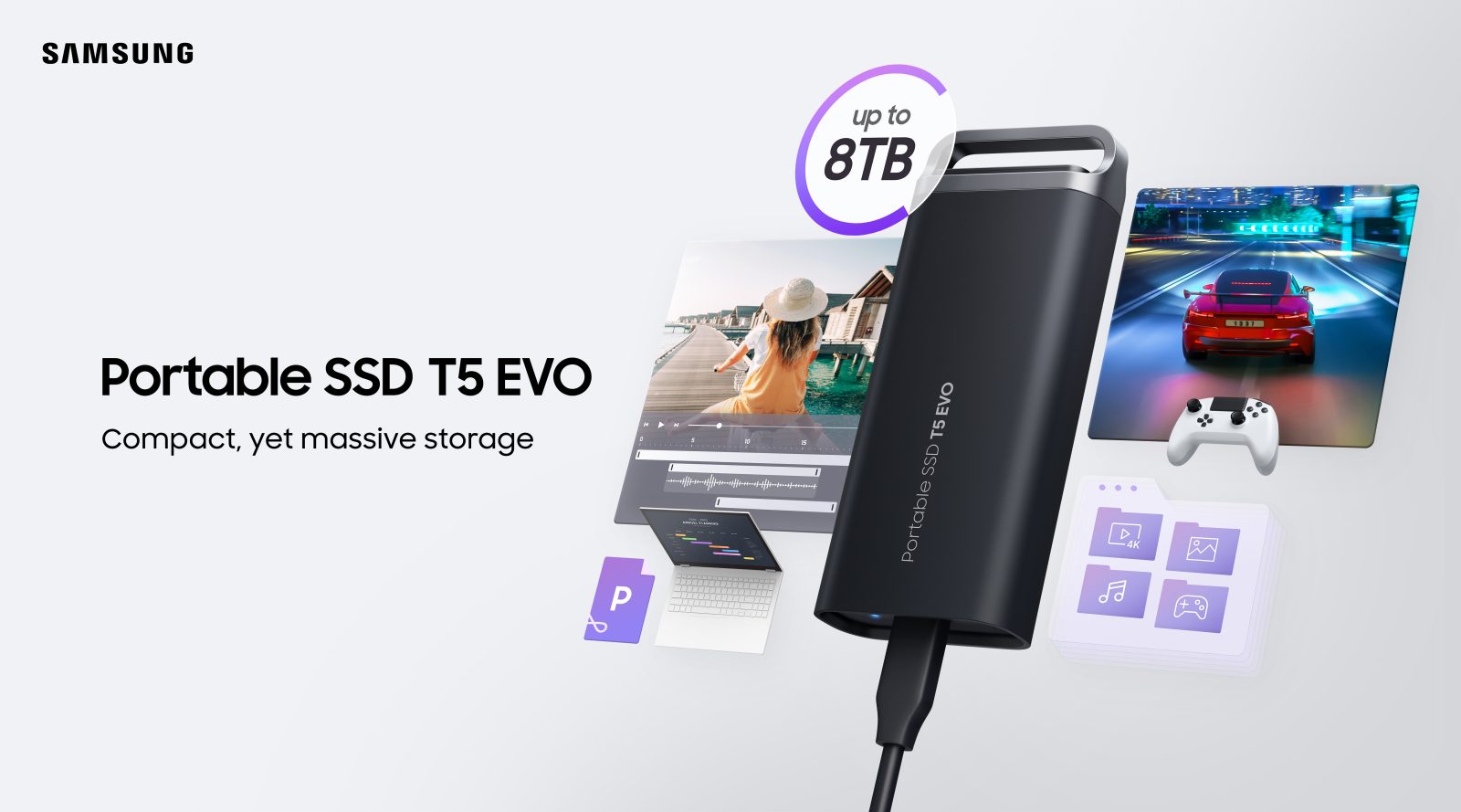 Samsung представила портативный накопитель T5 EVO емкостью 8 ТБ —  Mobile-review.com — Все о мобильной технике и технологиях