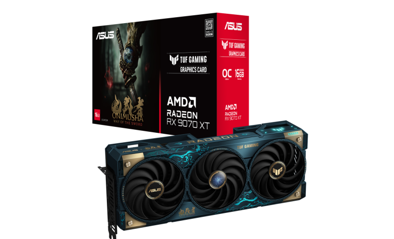 Компания ASUS выпустила видеокарту TUF Gaming Radeon RX 9070 XT Onimusha Special Edition