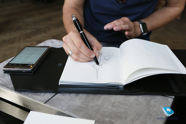 Блокнот и ручка Montblanc Augmented Paper
