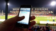 NEWCASTLE, AUSTRALIA - JULY 11: In this photo illustration the Twitter website is displayed on a mobile phone at a NRL match on July 11, 2009 in Newcastle, Australia. The micro-blogging phenomenon sees users post text 'tweets' of upto 140 characters in response to the question 'What are you doing?'. (Photo by Cameron Spencer/Getty Images)