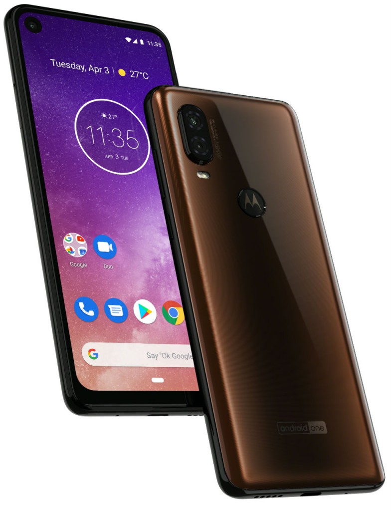 Motorola one Vision_ROW_Bronze Gradient_PDP Hero