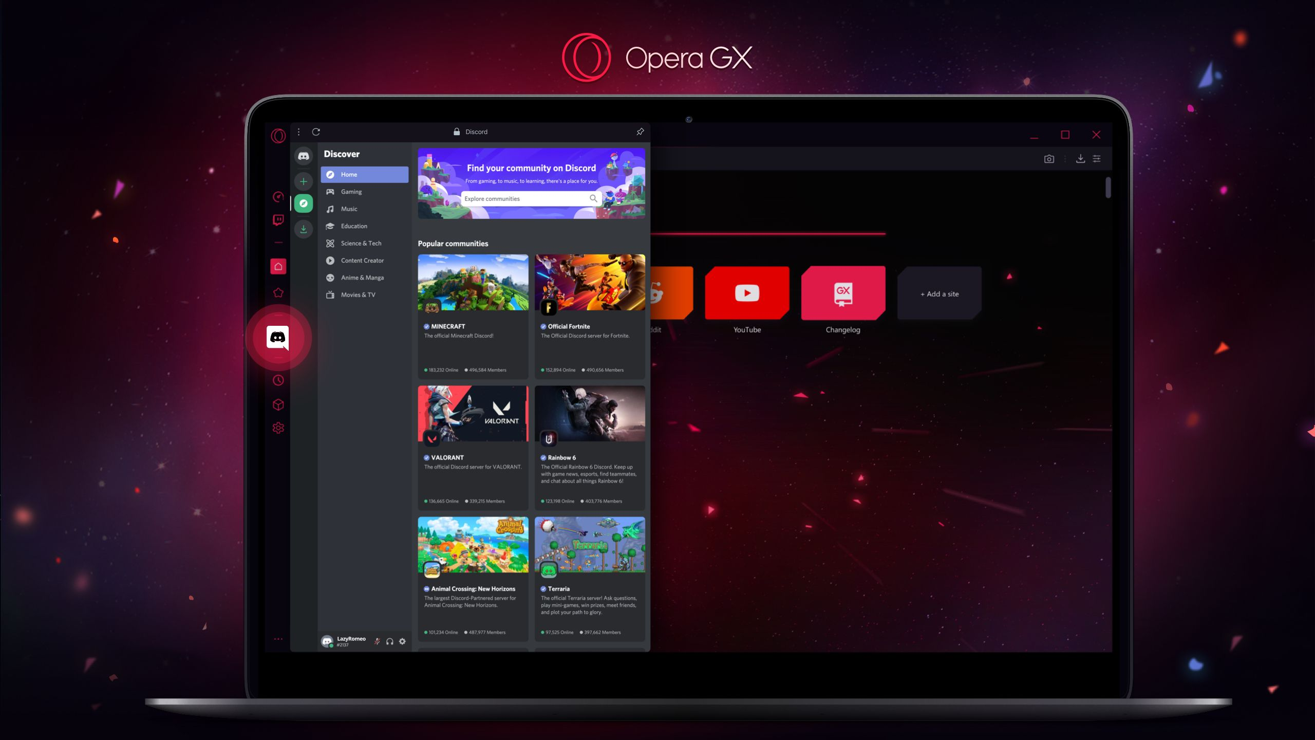 download the new for android Opera GX 101.0.4843.55