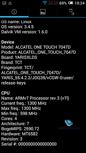 Alcatel OneTouch POP C9 (7047D)