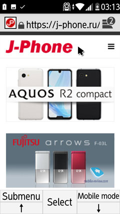   Fujitsu ARROWS Phone F-03L
