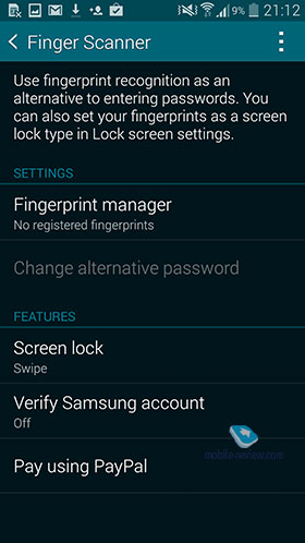 Samsung Galaxy S5 Software Features